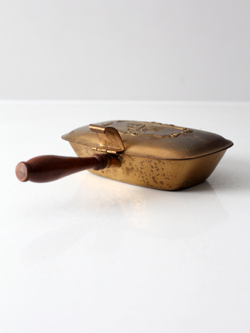 vintage brass silent butler