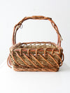 vintage large wicker basket