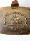 vintage brass silent butler