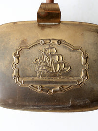 vintage brass silent butler