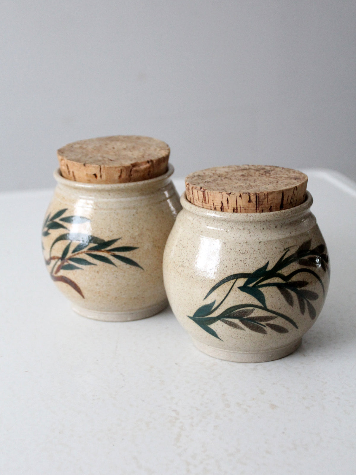 vintage Lakeside Pottery jar pair