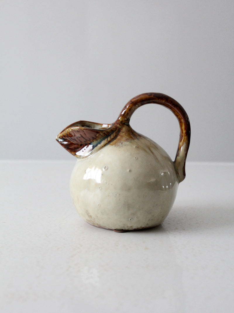 vintage studio pottery pitcher