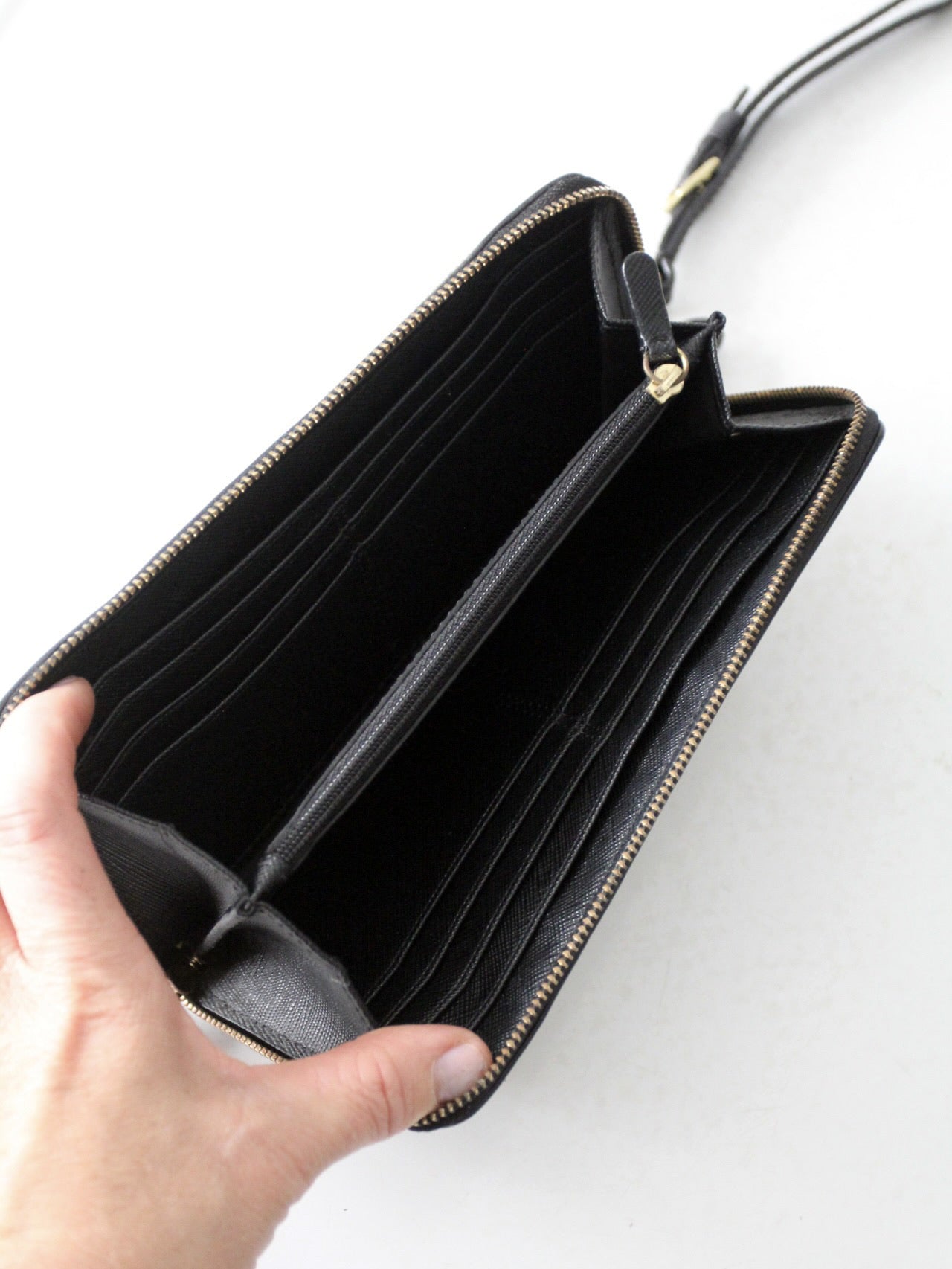 Coach Legacy Signature double accordion zip wristlet wallet