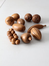 mid-century monkey pod fruit set