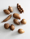 mid-century monkey pod fruit set