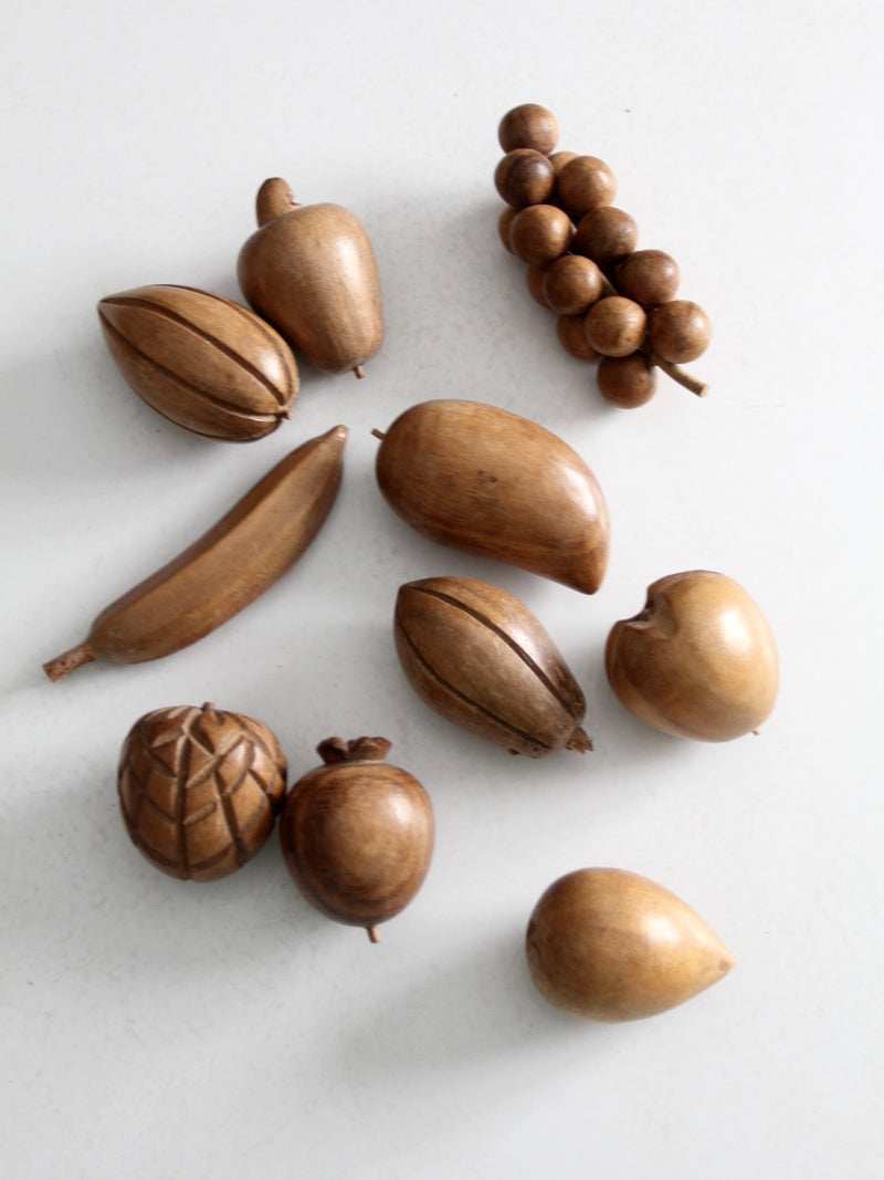 mid-century monkey pod fruit set