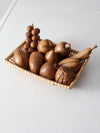 mid-century monkey pod fruit set