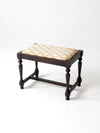 antique Victorian piano bench