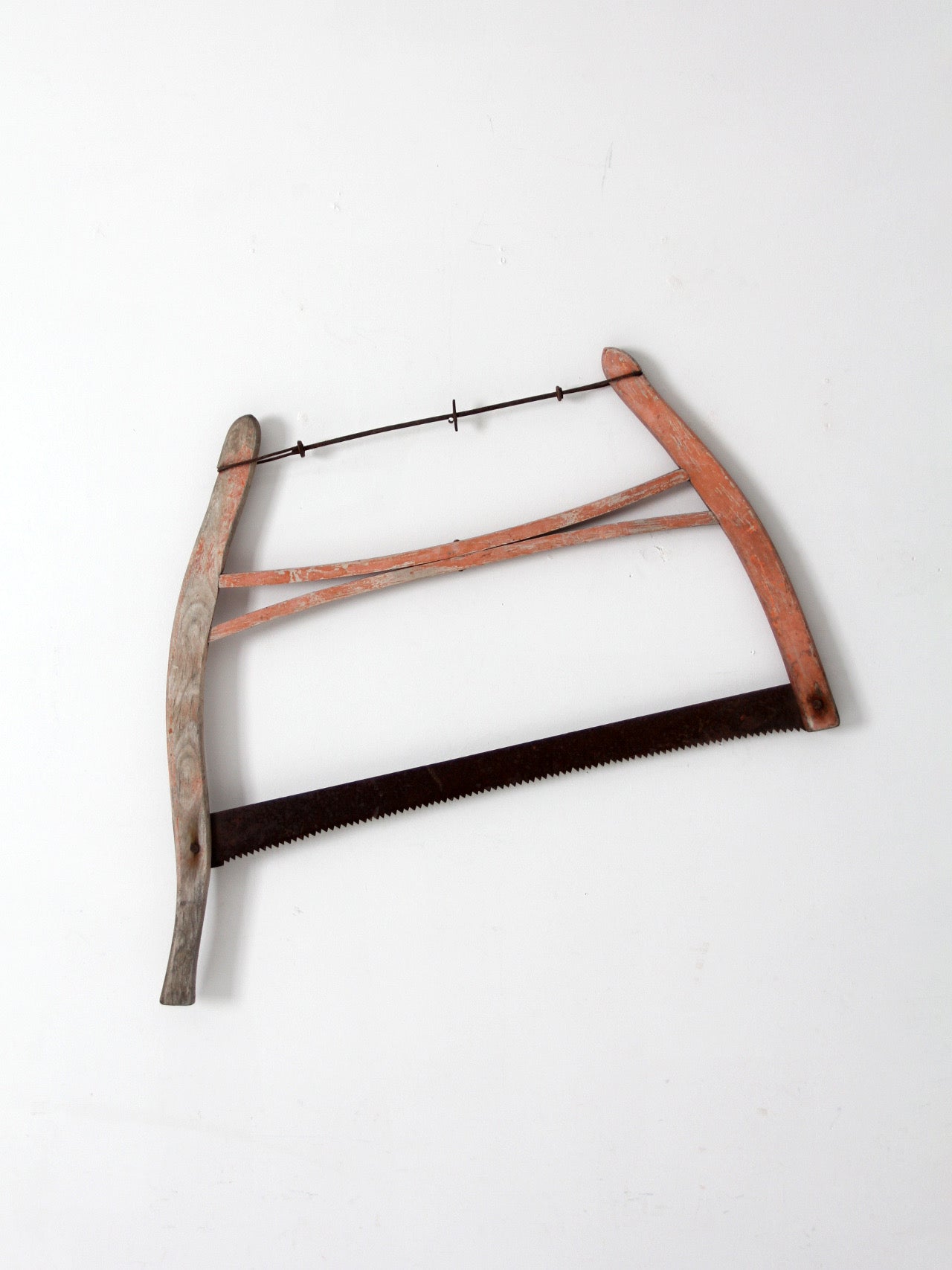 antique primitive bow saw