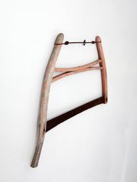 antique primitive bow saw