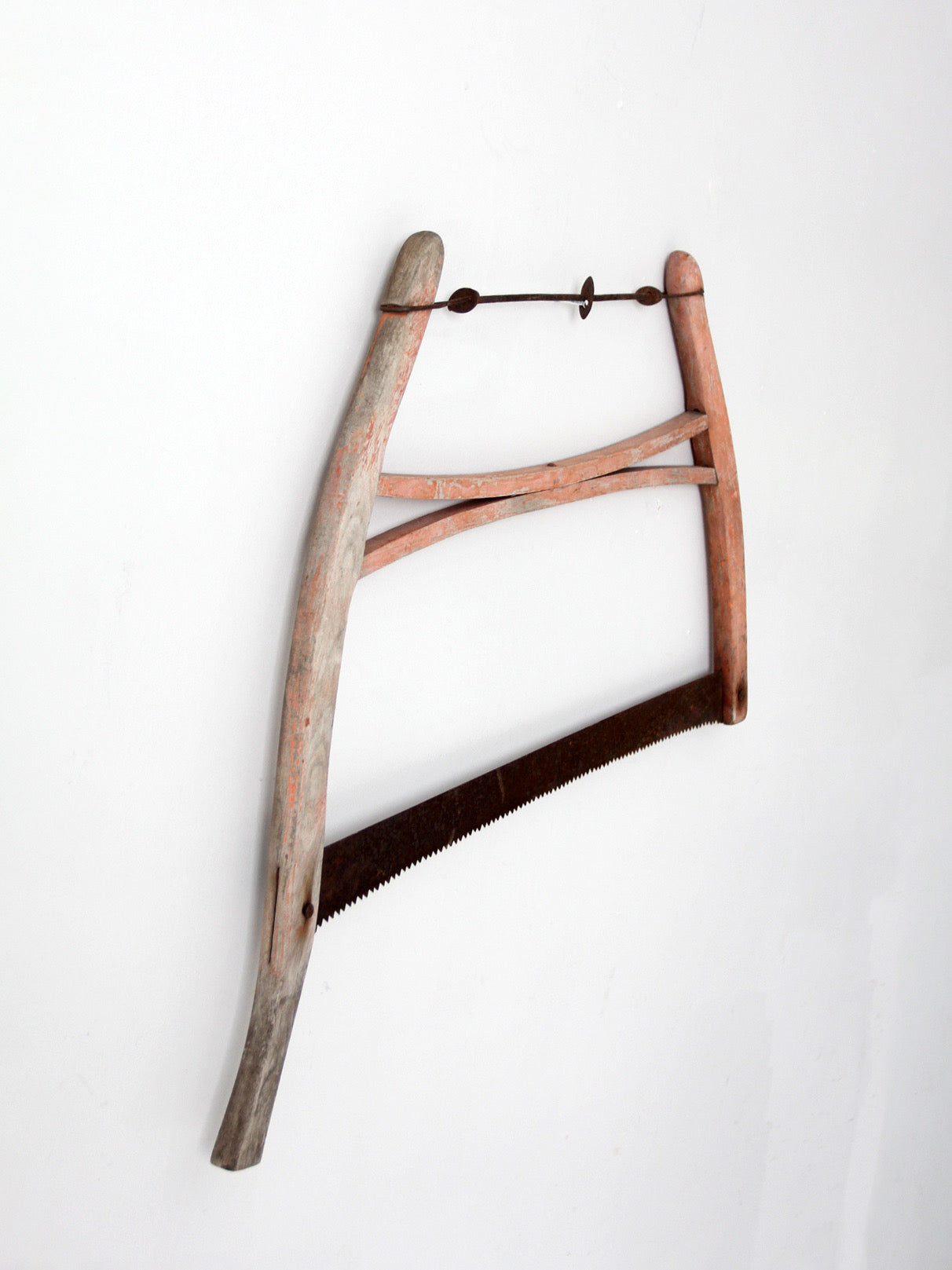 antique primitive bow saw