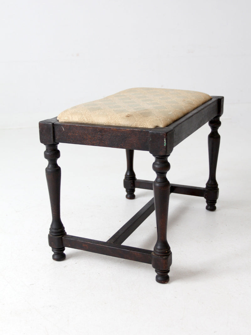 antique Victorian piano bench