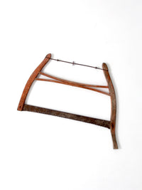antique primitive bow saw
