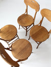 antique oak dining room set of 4