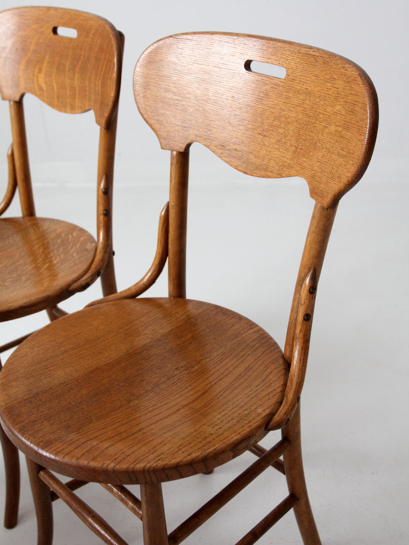 antique oak dining room set of 4