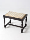 antique Victorian piano bench