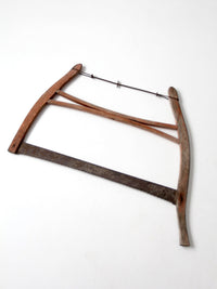 antique primitive bow saw