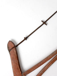 antique primitive bow saw
