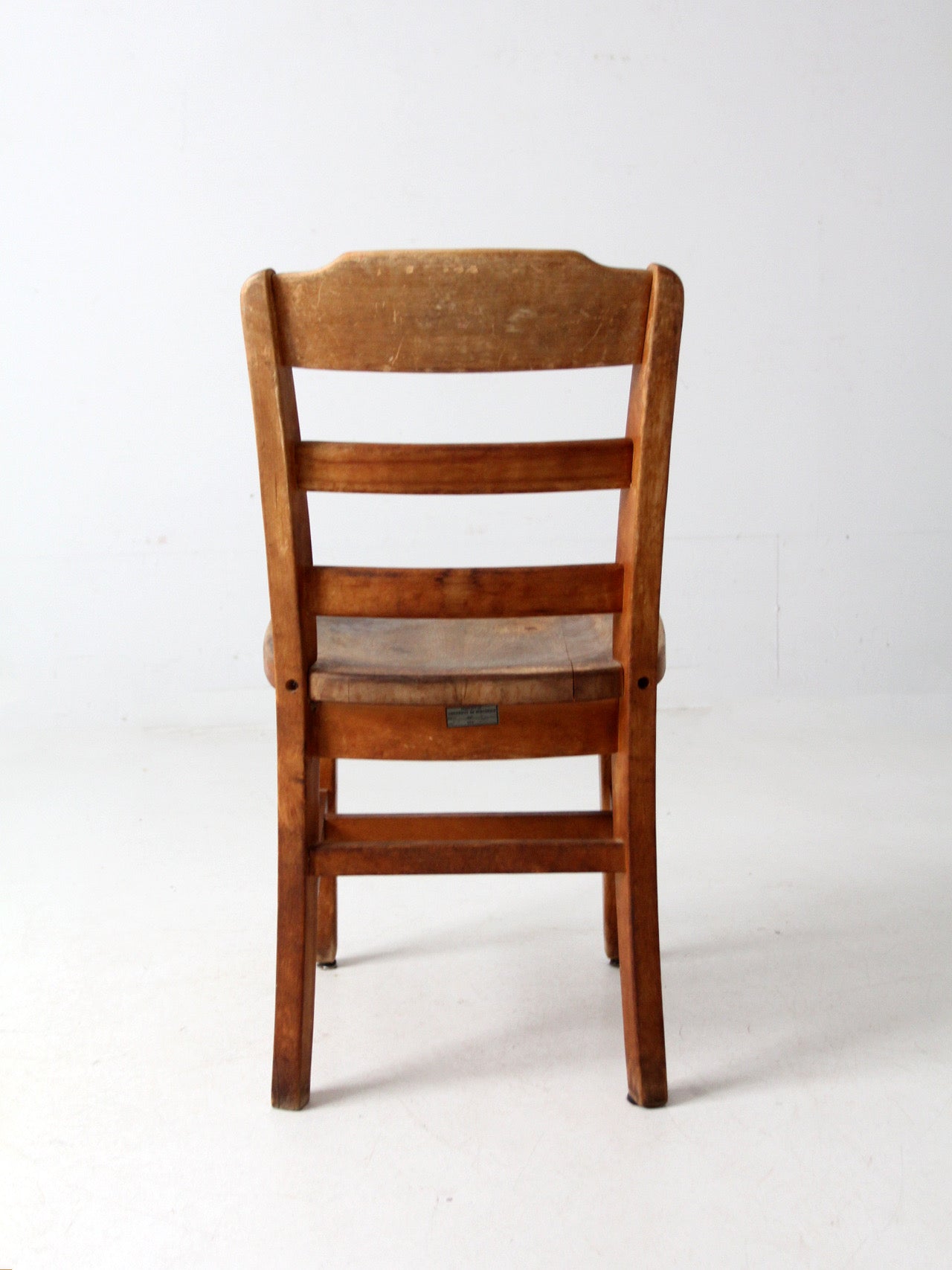 vintage University of Wisconsin desk chair