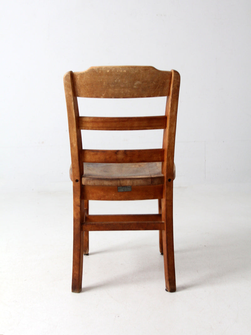 vintage University of Wisconsin desk chair