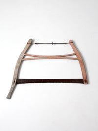 antique primitive bow saw