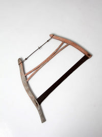 antique primitive bow saw