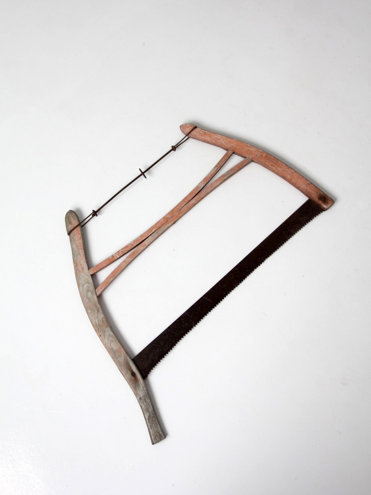 antique primitive bow saw