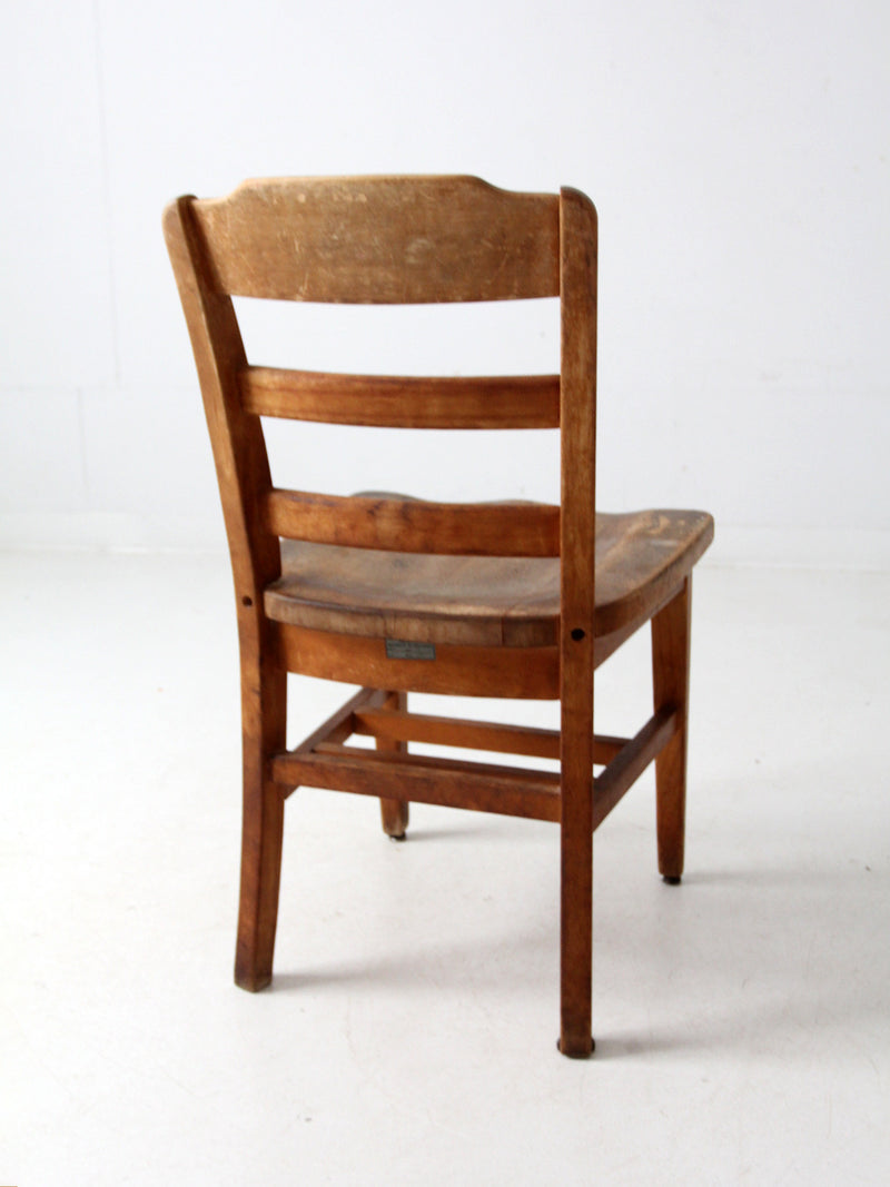 vintage University of Wisconsin desk chair