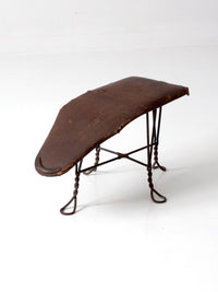 antique Victorian shoe fitting stool
