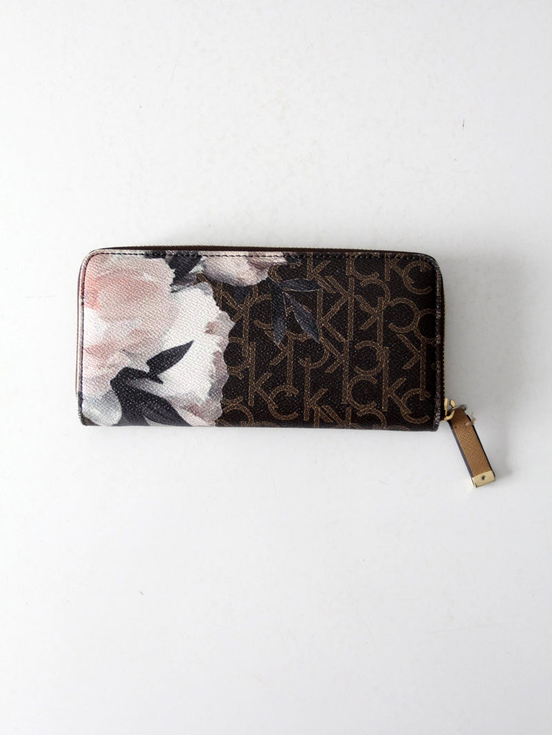 Calvin Klein floral printed wallet