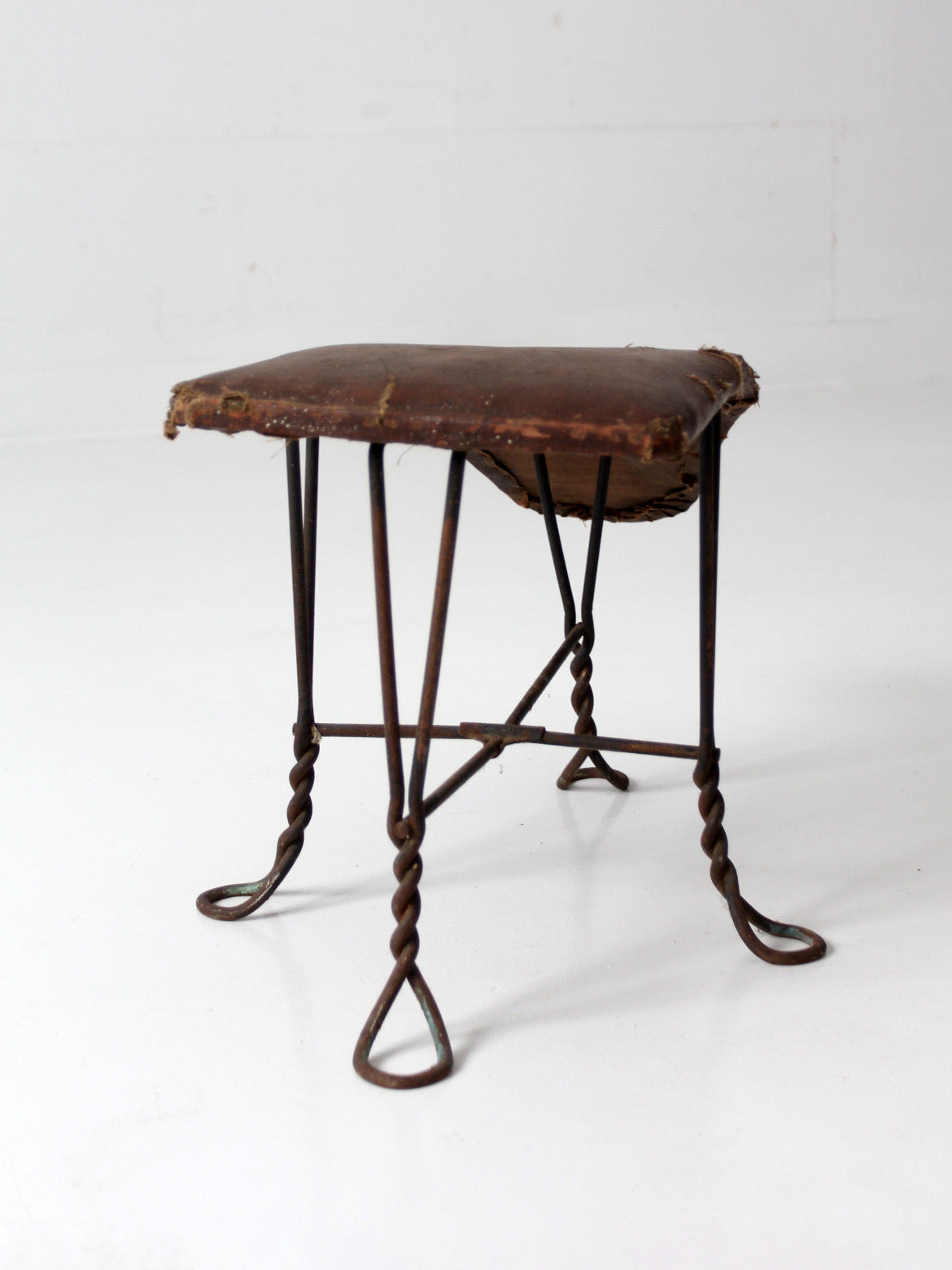antique Victorian shoe fitting stool