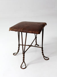 antique Victorian shoe fitting stool