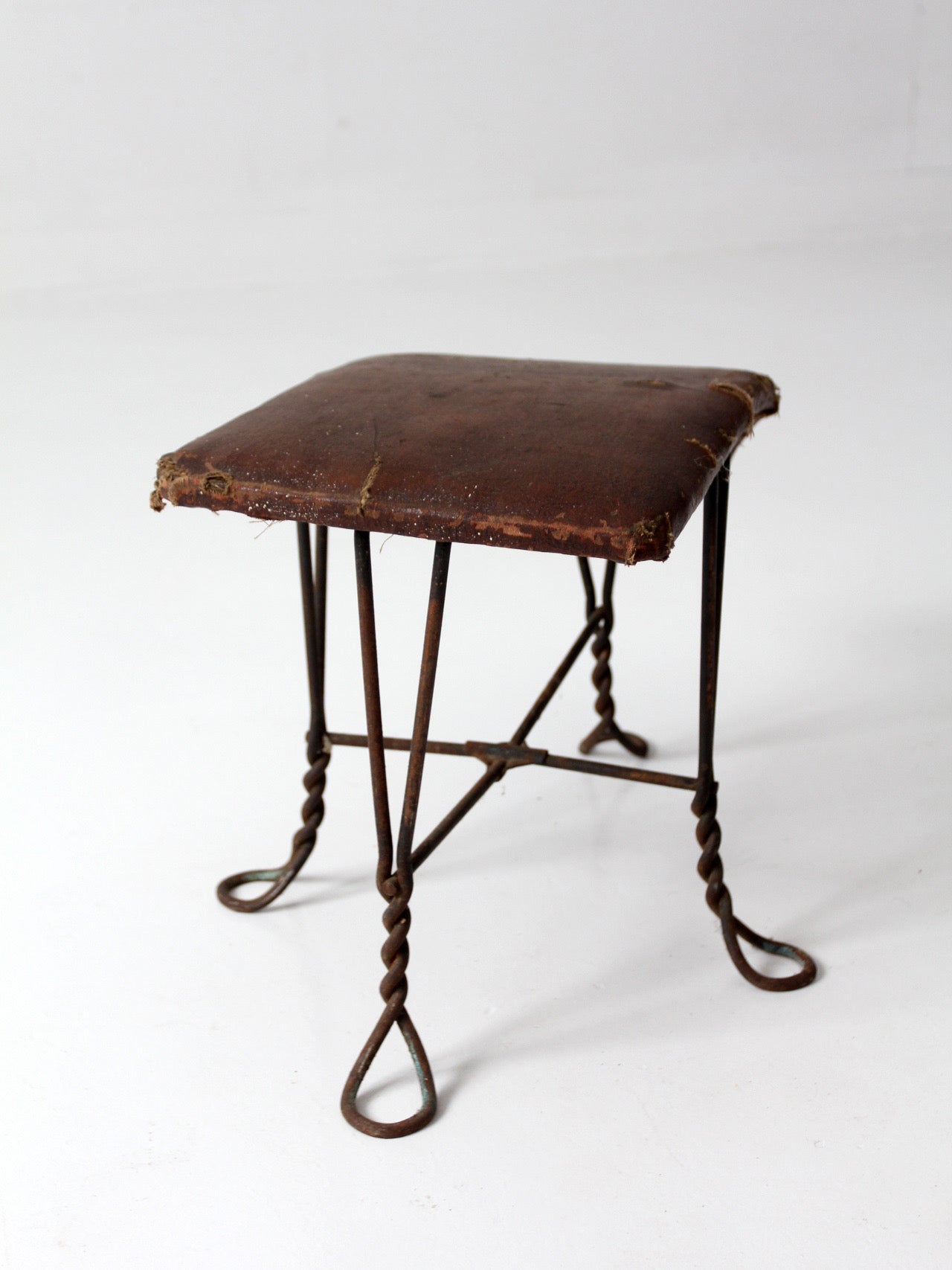 antique Victorian shoe fitting stool