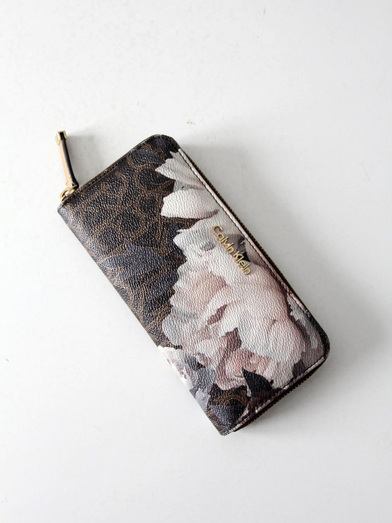 Calvin Klein floral printed wallet