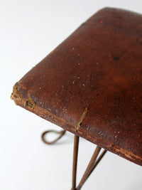 antique Victorian shoe fitting stool