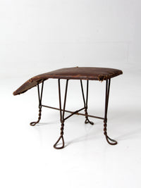 antique Victorian shoe fitting stool