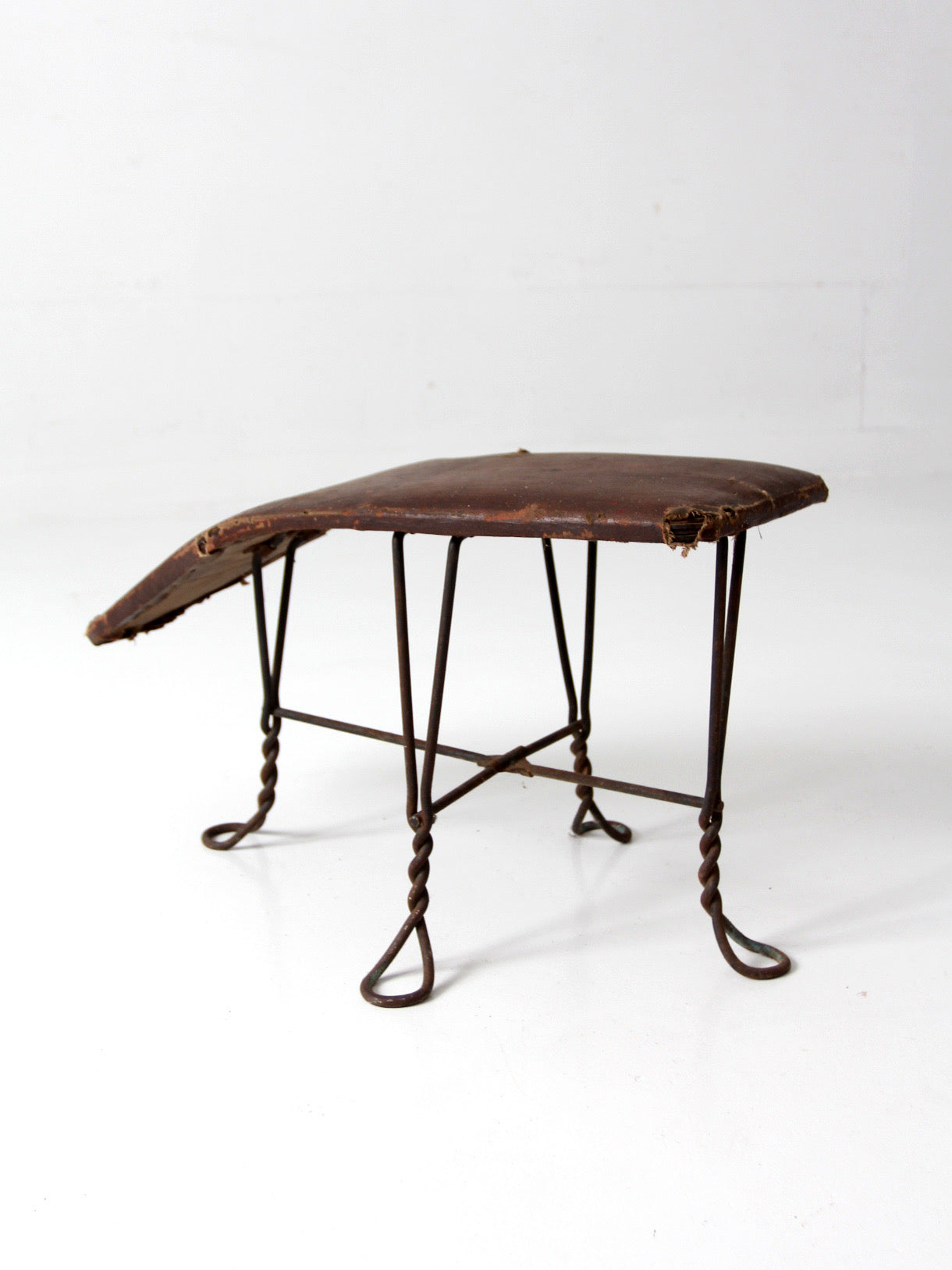 antique Victorian shoe fitting stool