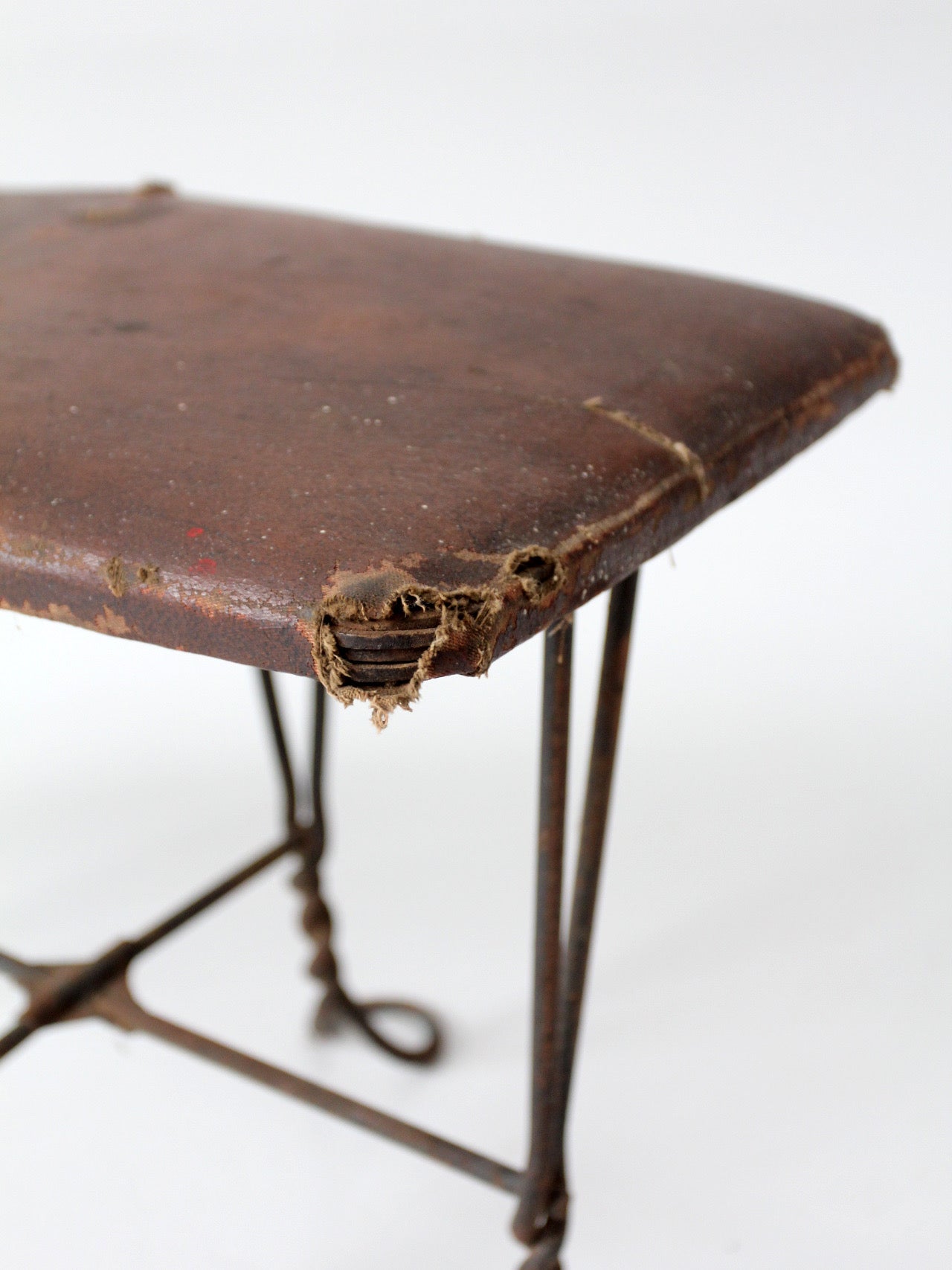 antique Victorian shoe fitting stool