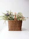 vintage wicker market basket