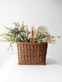 vintage wicker market basket