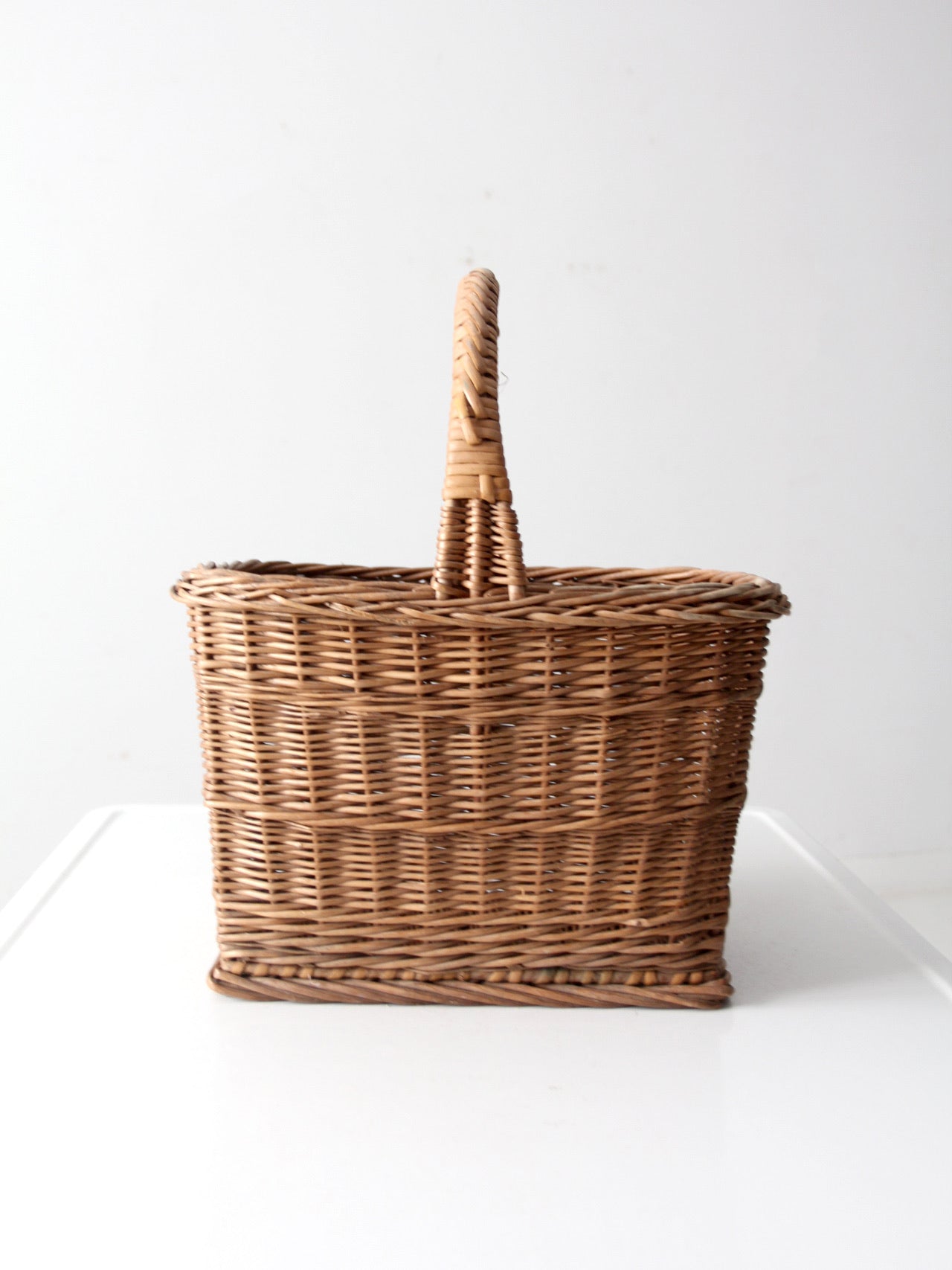 vintage wicker market basket