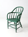 antique painted Windsor armchair