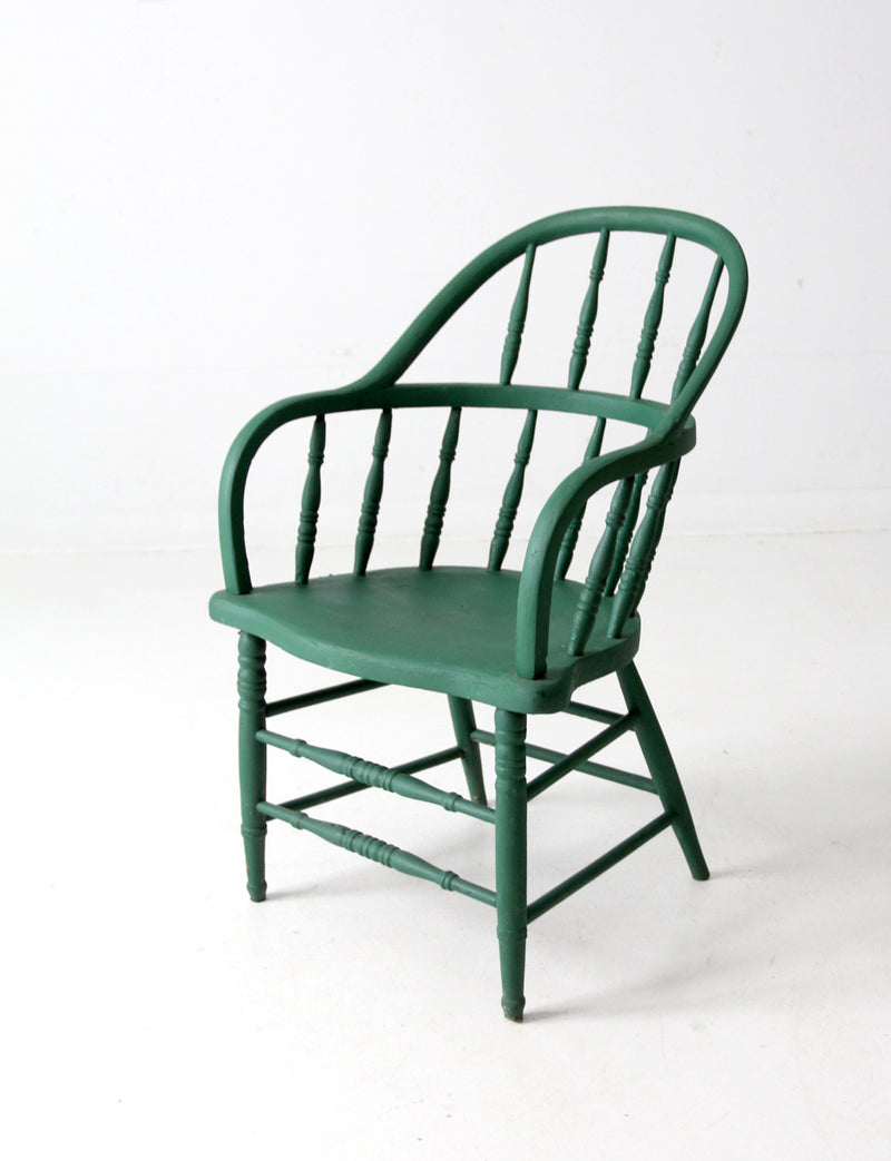 antique painted Windsor armchair