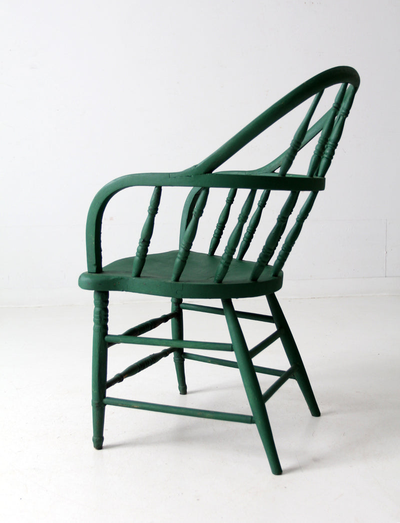 antique painted Windsor armchair