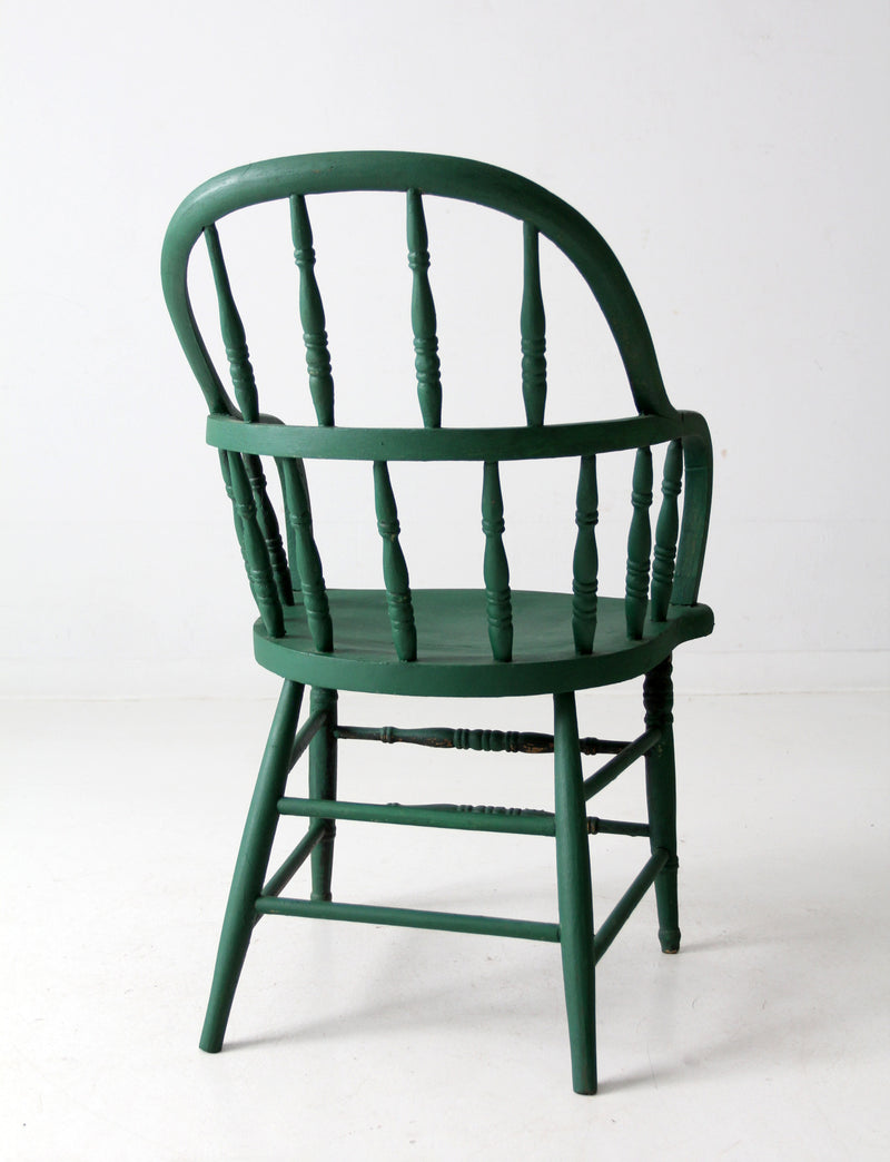 antique painted Windsor armchair