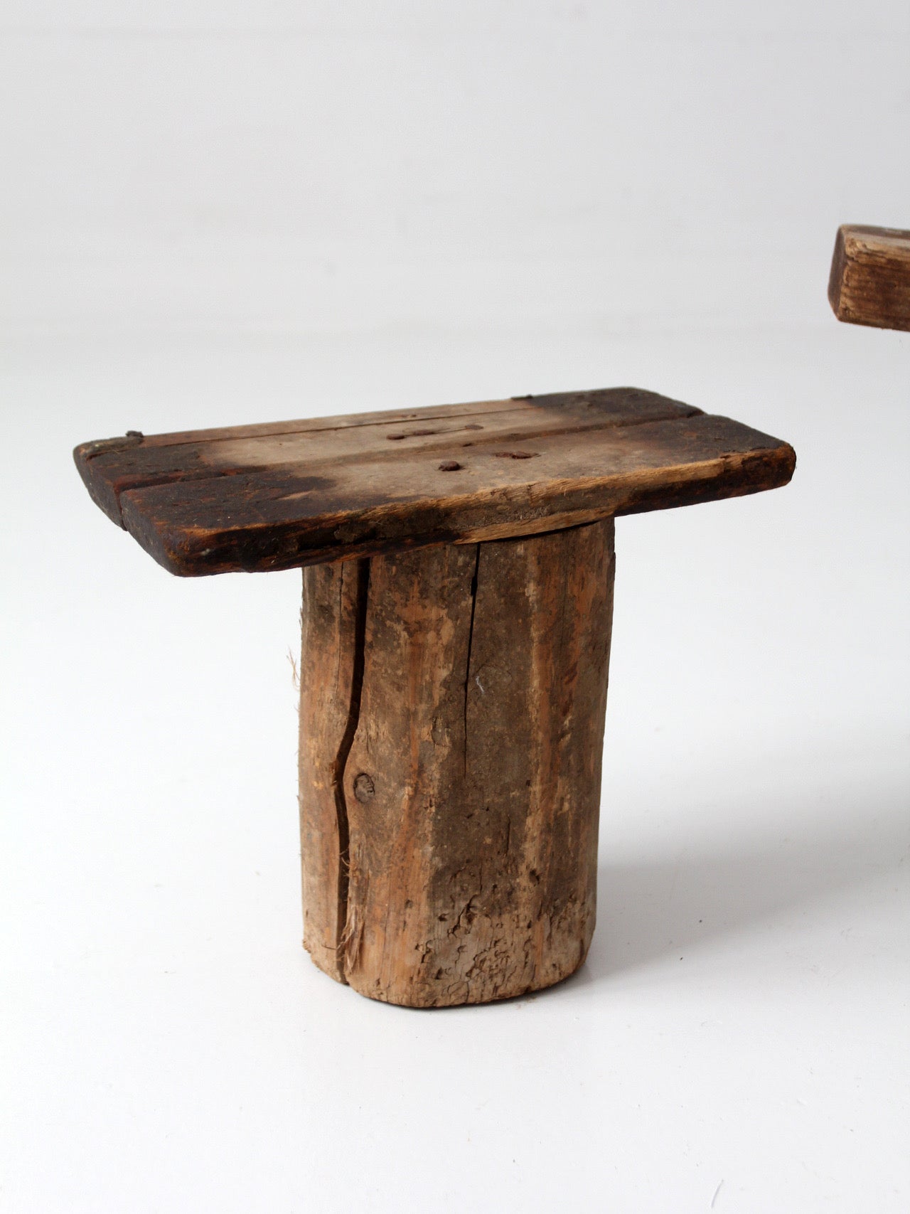 antique primitive milking stools collection set of 3