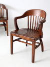 antique bankers chairs set of 4