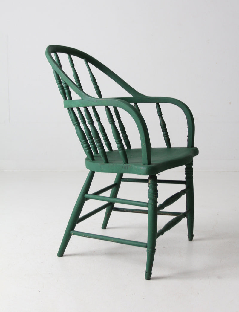 antique painted Windsor armchair