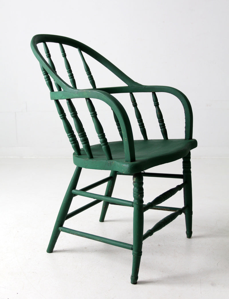 antique painted Windsor armchair