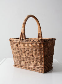 vintage wicker market basket